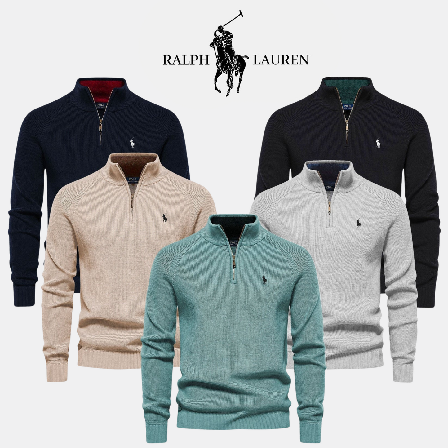 R&L Zip-Neck Jumper (Clearance Sale) - Limited Stock